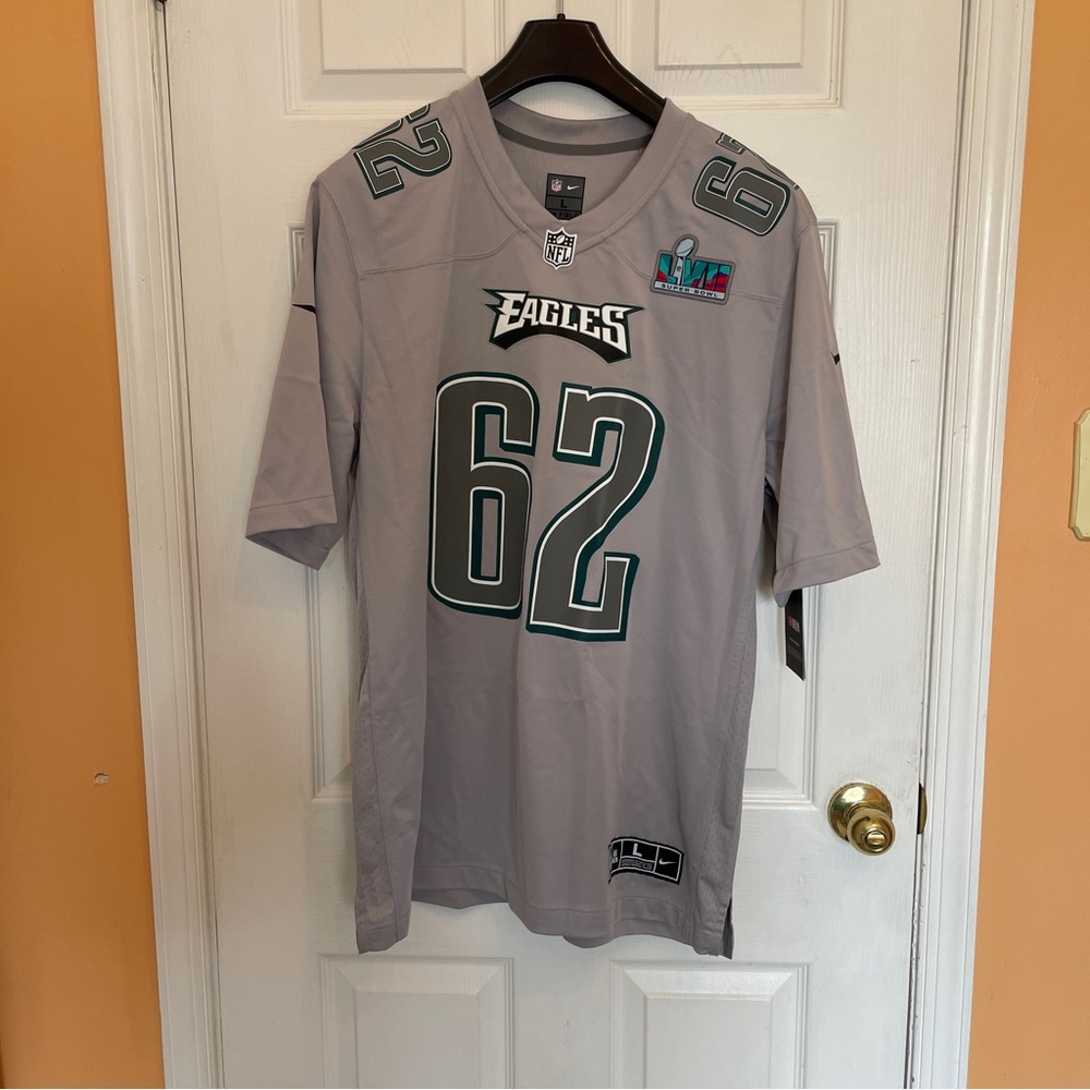 Philadelphia Eagles Gray Jason Kelce Jersey